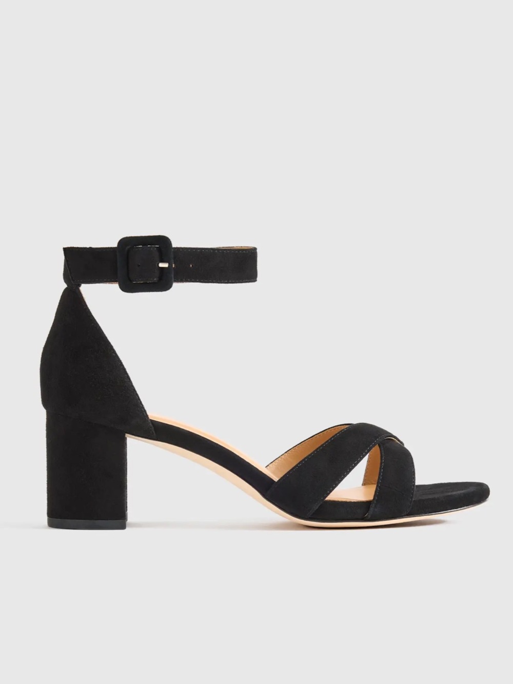NWOT Quince Criss Cross Block Heel Size 8